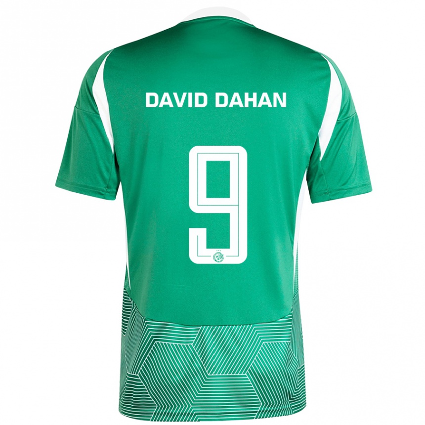 Női Labdarúgás Omer David Dahan #9 Zöld Fehér Hazai Jersey 2024/25 Mez Póló Ing