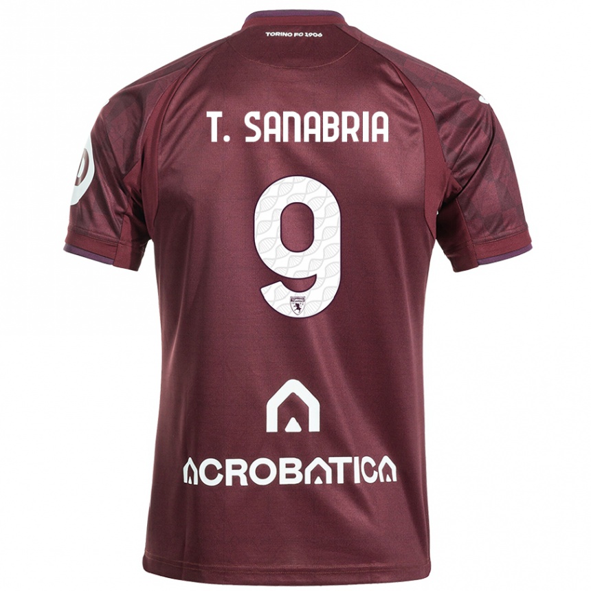 Női Labdarúgás Antonio Sanabria #9 Barna Fehér Hazai Jersey 2024/25 Mez Póló Ing