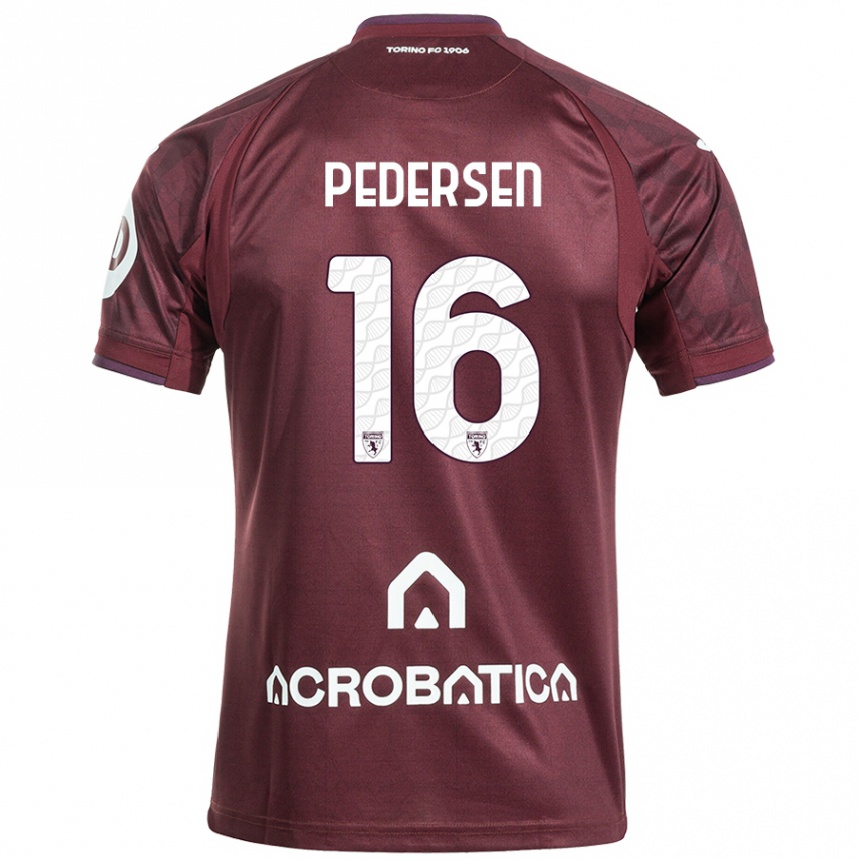 Női Labdarúgás Marcus Pedersen #16 Barna Fehér Hazai Jersey 2024/25 Mez Póló Ing