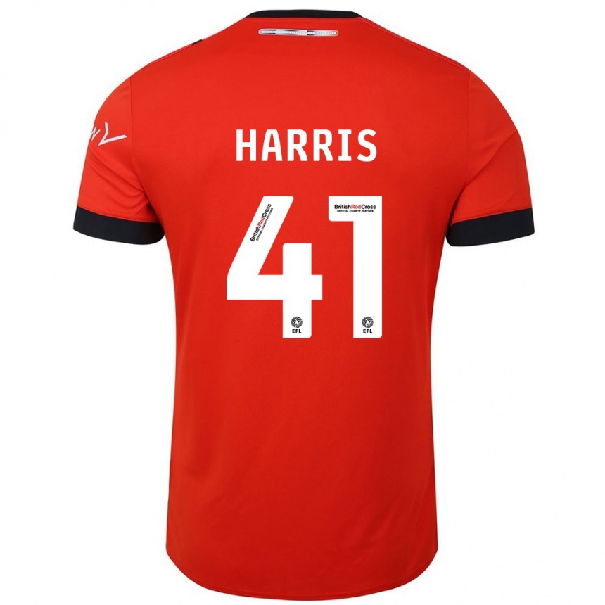 Női Labdarúgás Taylan Harris #41 Narancssárga Fekete Hazai Jersey 2024/25 Mez Póló Ing