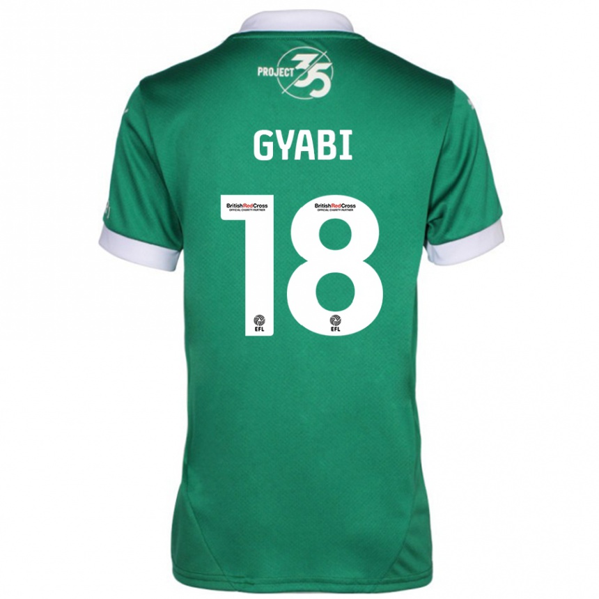 Női Labdarúgás Darko Gyabi #18 Zöld Fehér Hazai Jersey 2024/25 Mez Póló Ing