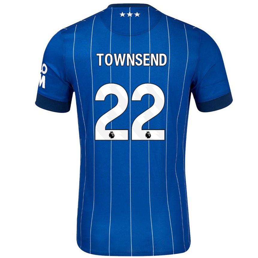 Női Labdarúgás Conor Townsend #22 Sötétkék Hazai Jersey 2024/25 Mez Póló Ing