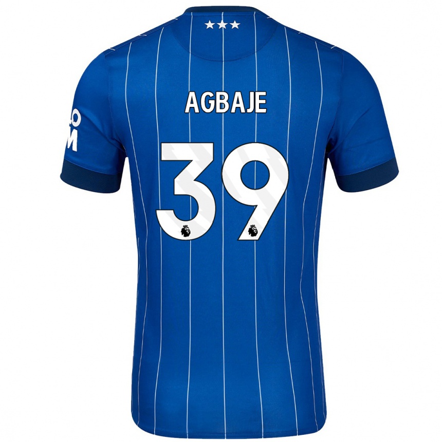 Női Labdarúgás Edwin Agbaje #39 Sötétkék Hazai Jersey 2024/25 Mez Póló Ing