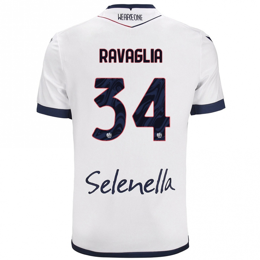 Női Labdarúgás Federico Ravaglia #34 Fehér Royal Blue Idegenbeli Jersey 2024/25 Mez Póló Ing