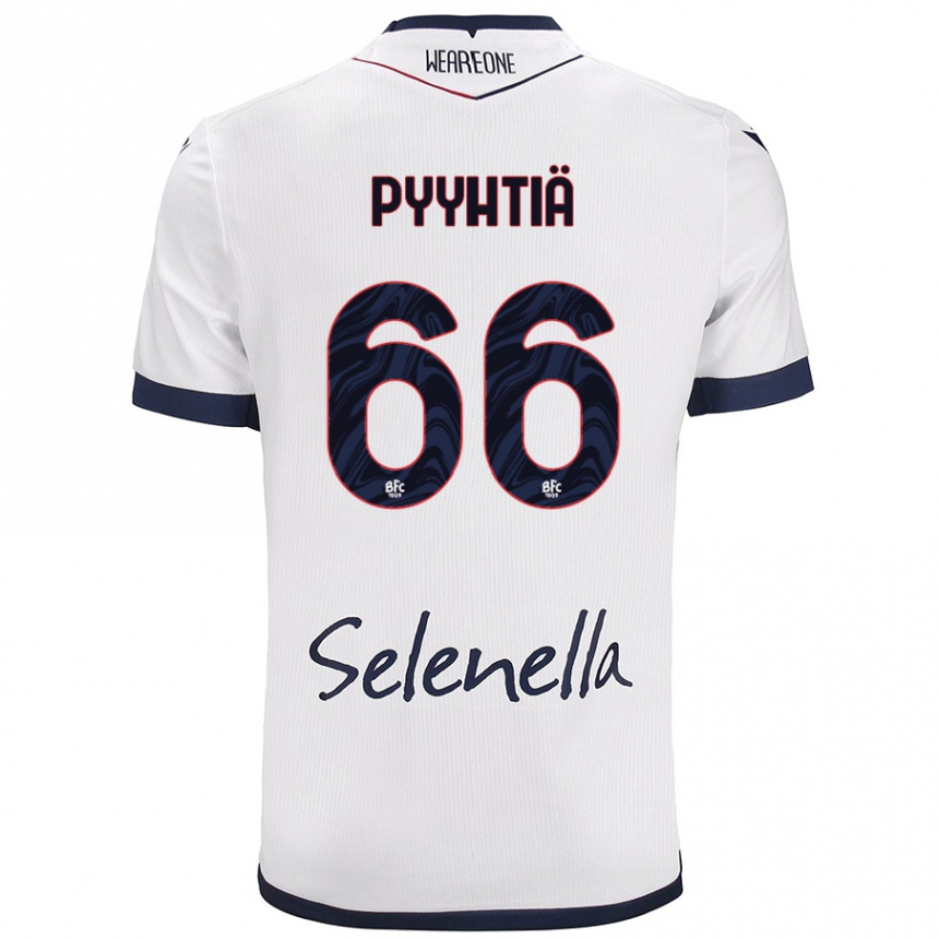 Női Labdarúgás Niklas Pyyhtiä #66 Fehér Royal Blue Idegenbeli Jersey 2024/25 Mez Póló Ing