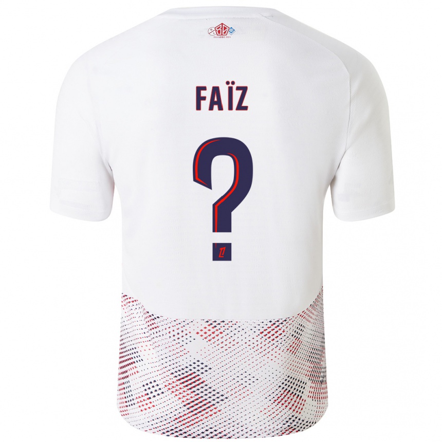 Női Labdarúgás Adame Faïz #0 Fehér Royal Blue Idegenbeli Jersey 2024/25 Mez Póló Ing