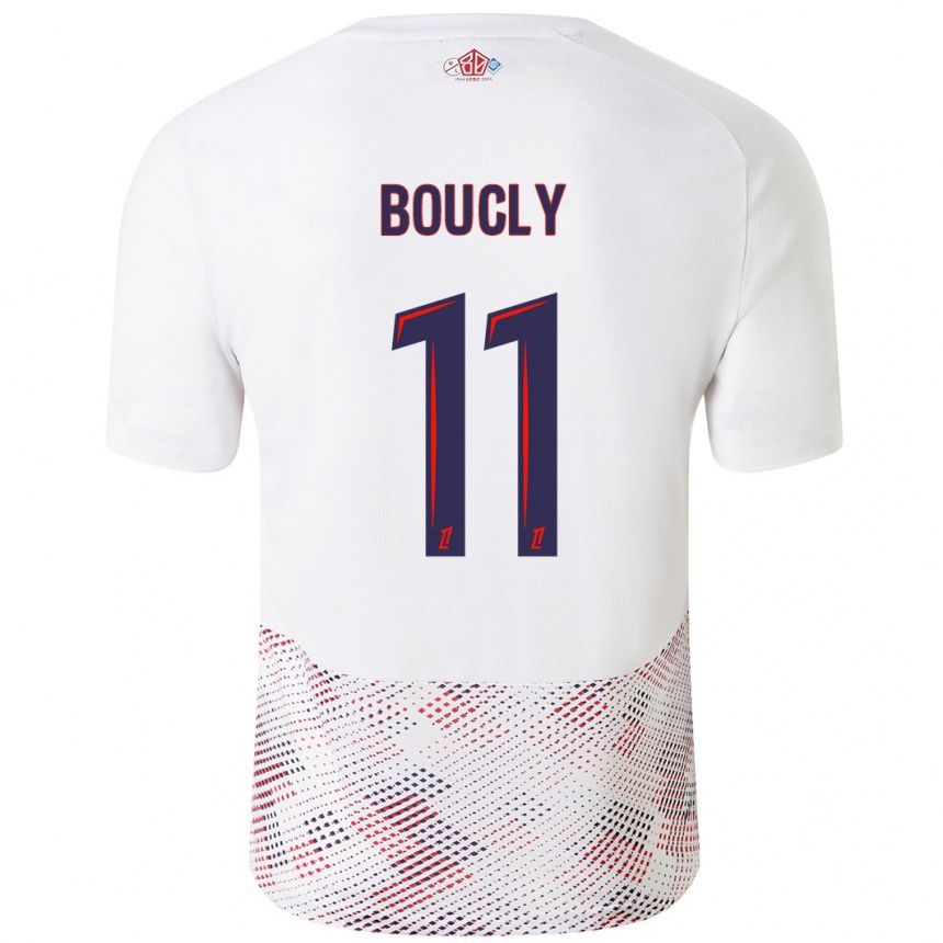 Női Labdarúgás Maïté Boucly #11 Fehér Royal Blue Idegenbeli Jersey 2024/25 Mez Póló Ing