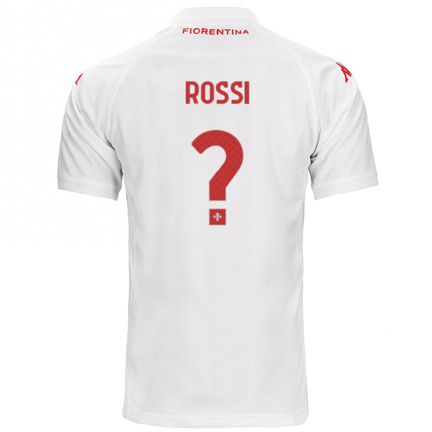 Női Labdarúgás Alessandro Rossi #0 Fehér Idegenbeli Jersey 2024/25 Mez Póló Ing