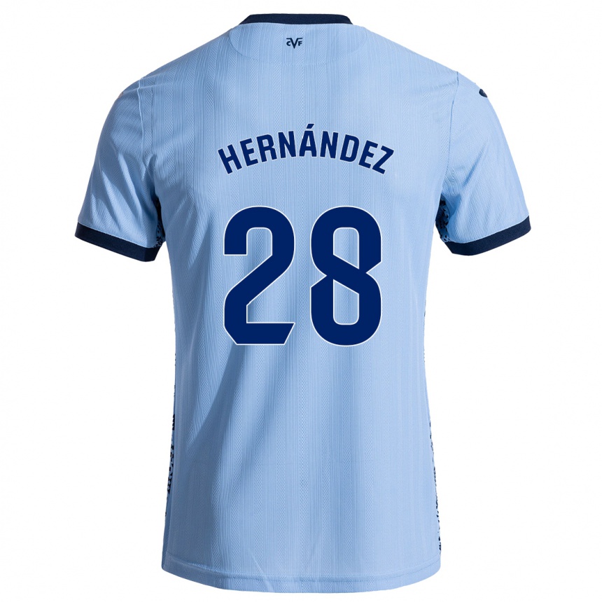 Női Labdarúgás Gerard Hernández #28 Ég Kék Idegenbeli Jersey 2024/25 Mez Póló Ing