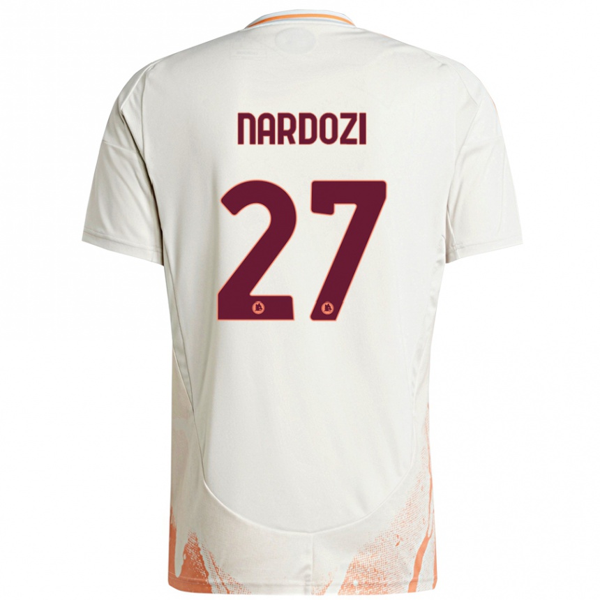 Női Labdarúgás Manuel Nardozi #27 Krém Fehér Narancs Idegenbeli Jersey 2024/25 Mez Póló Ing