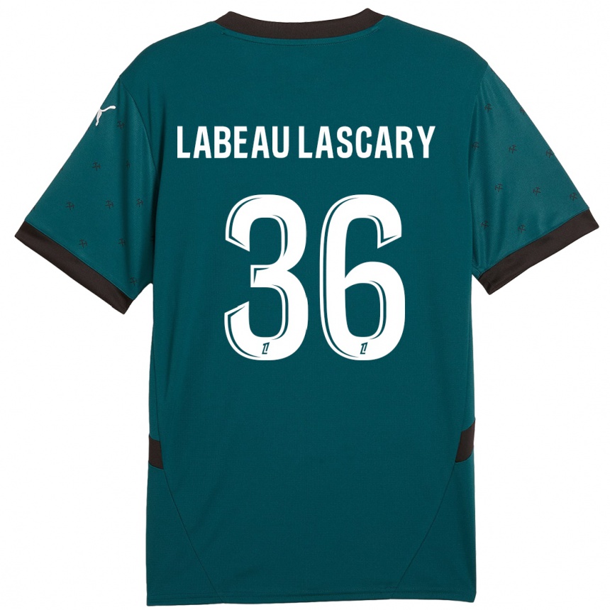 Női Labdarúgás Rémy Labeau Lascary #36 Sötétzöld Idegenbeli Jersey 2024/25 Mez Póló Ing