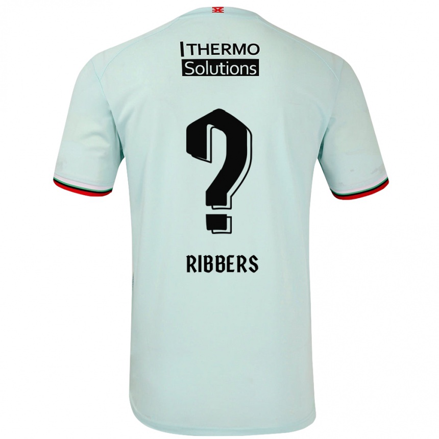 Női Labdarúgás Jort Ribbers #0 Világoszöld Idegenbeli Jersey 2024/25 Mez Póló Ing