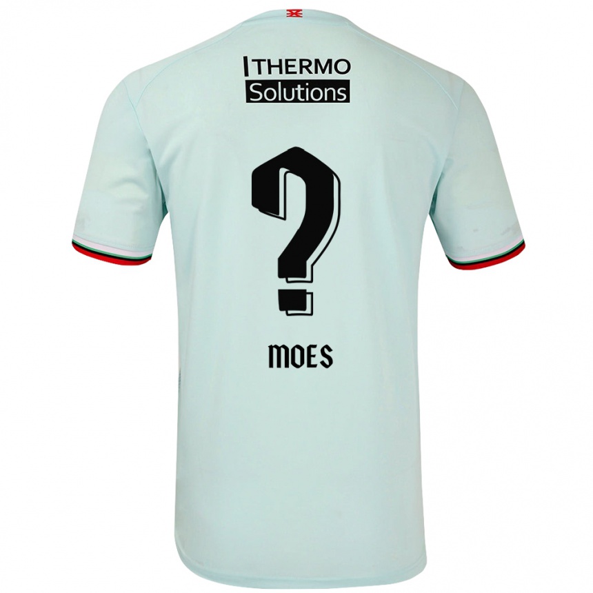 Női Labdarúgás Lucas Moes #0 Világoszöld Idegenbeli Jersey 2024/25 Mez Póló Ing