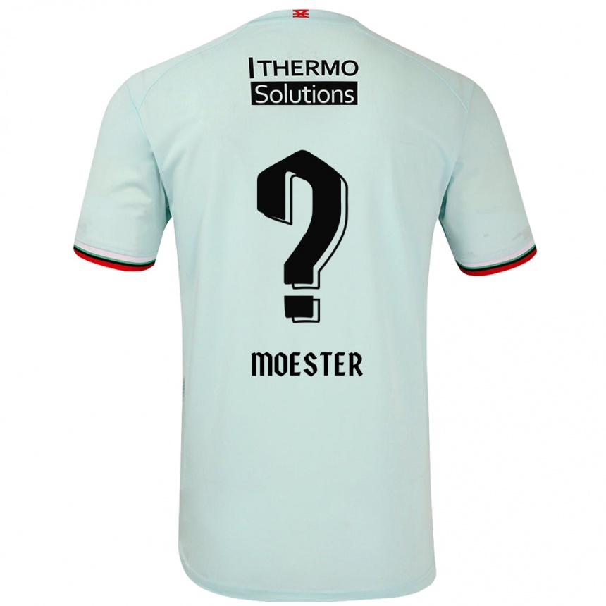 Női Labdarúgás Ewout Moester #0 Világoszöld Idegenbeli Jersey 2024/25 Mez Póló Ing