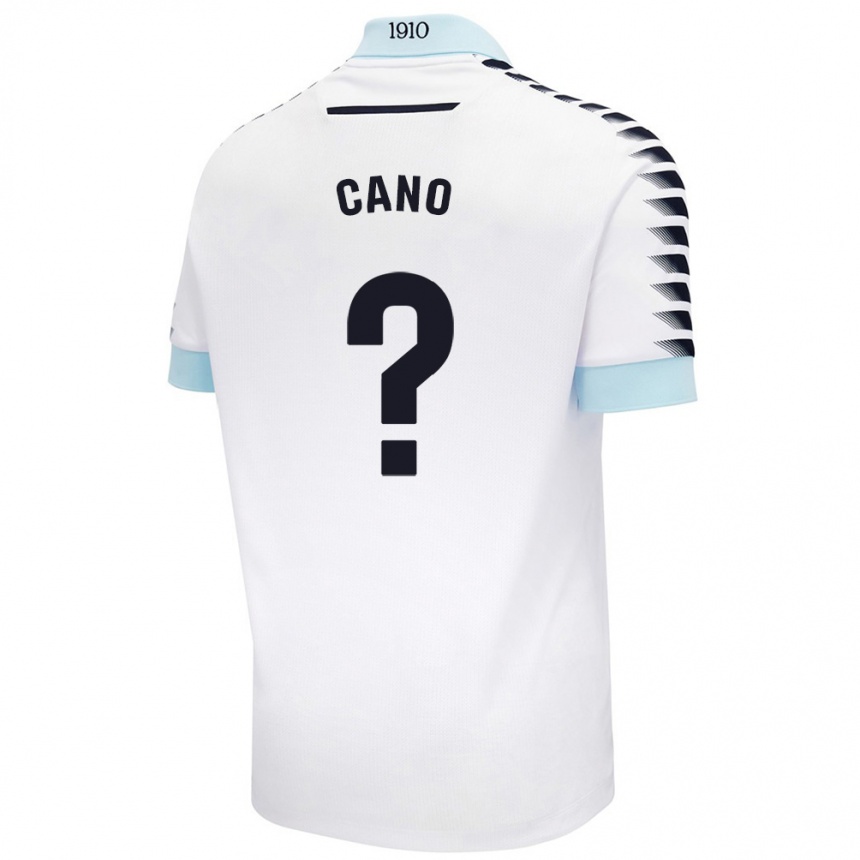 Női Labdarúgás Rubén Cano #0 Fehér Kék Idegenbeli Jersey 2024/25 Mez Póló Ing