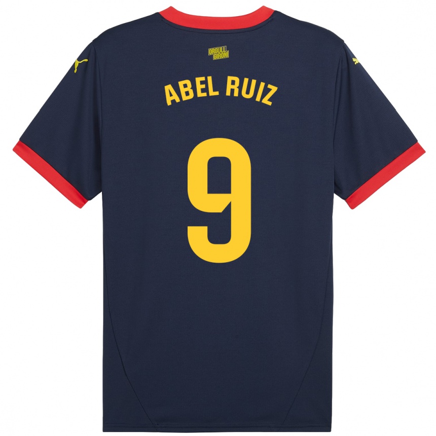 Női Labdarúgás Abel Ruiz #9 Sötétvörös Idegenbeli Jersey 2024/25 Mez Póló Ing