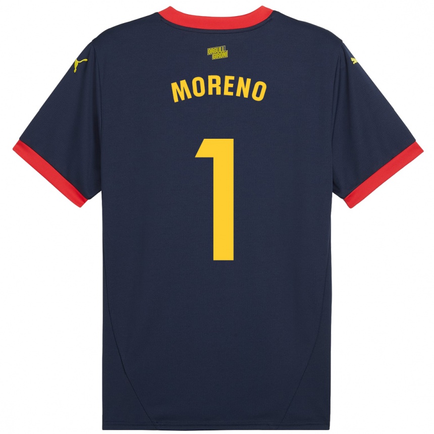 Női Labdarúgás Gerard Moreno #1 Sötétvörös Idegenbeli Jersey 2024/25 Mez Póló Ing