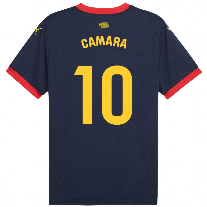 Női Labdarúgás Dawda Camara #10 Sötétvörös Idegenbeli Jersey 2024/25 Mez Póló Ing