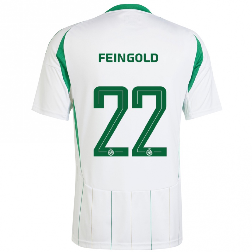 Női Labdarúgás Ilay Feingold #22 Fehér Zöld Idegenbeli Jersey 2024/25 Mez Póló Ing