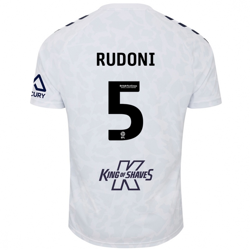 Női Labdarúgás Jack Rudoni #5 Fehér Idegenbeli Jersey 2024/25 Mez Póló Ing