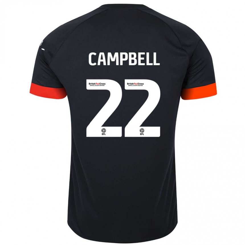 Női Labdarúgás Allan Campbell #22 Fekete Narancs Idegenbeli Jersey 2024/25 Mez Póló Ing