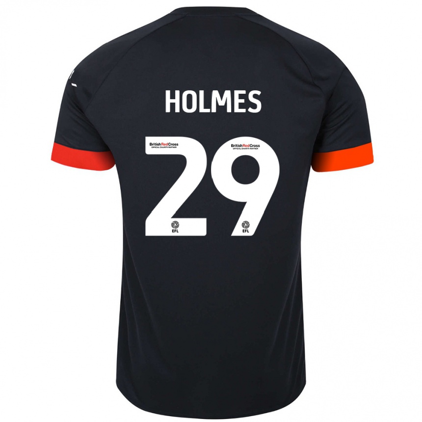 Női Labdarúgás Tom Holmes #29 Fekete Narancs Idegenbeli Jersey 2024/25 Mez Póló Ing