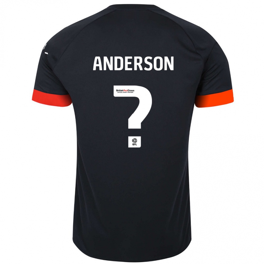 Női Labdarúgás Sam Anderson #0 Fekete Narancs Idegenbeli Jersey 2024/25 Mez Póló Ing