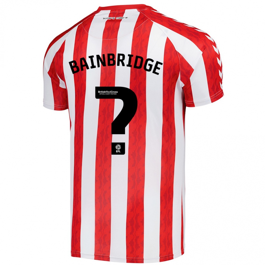 Gyermek Labdarúgás Oliver Bainbridge #0 Piros Fehér Hazai Jersey 2024/25 Mez Póló Ing