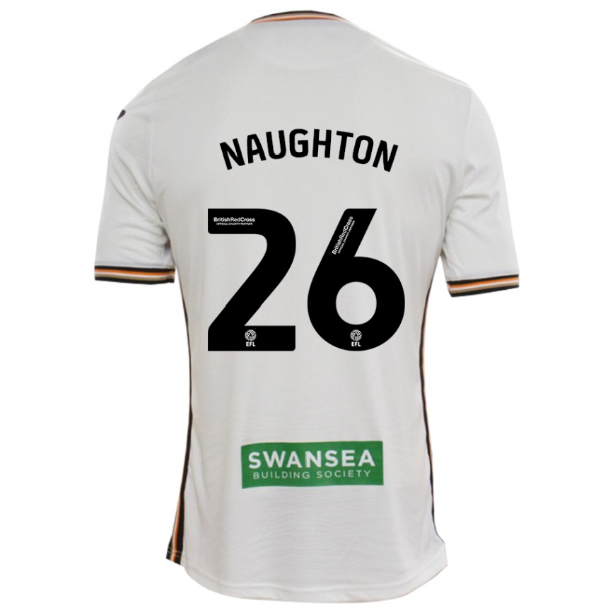 Gyermek Labdarúgás Kyle Naughton #26 Fehér Hazai Jersey 2024/25 Mez Póló Ing