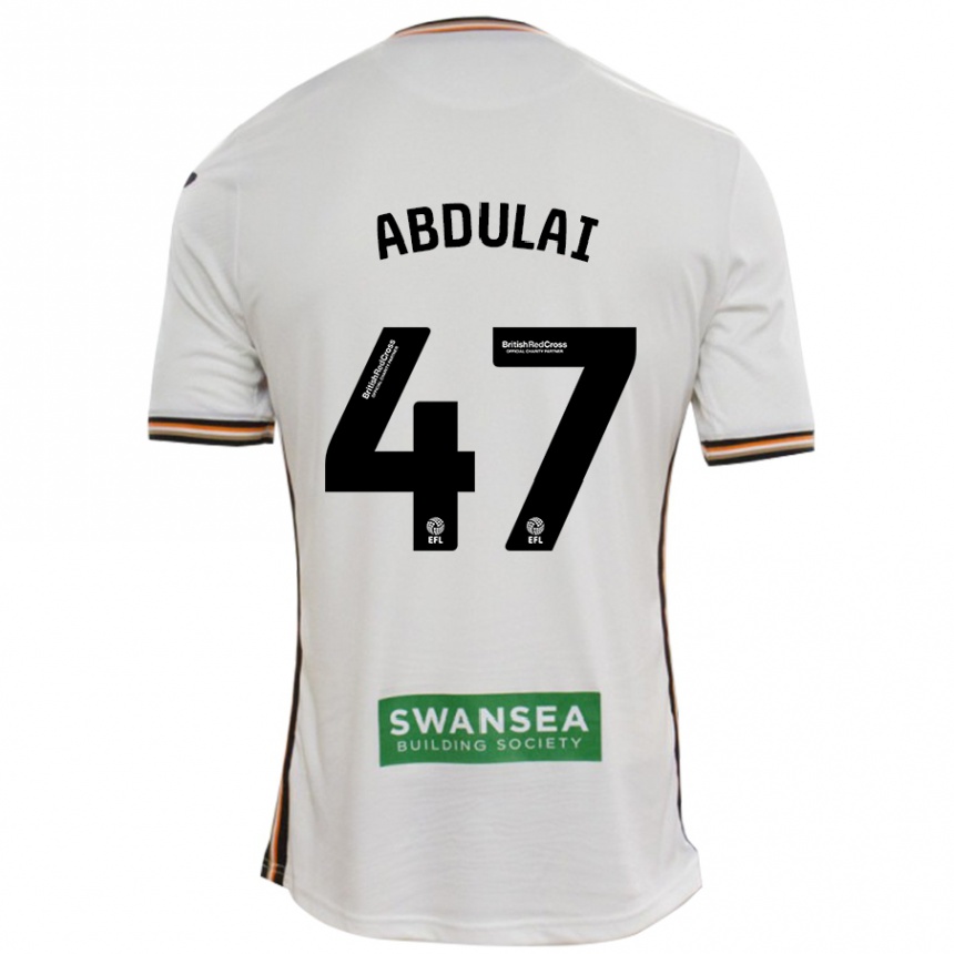 Gyermek Labdarúgás Azeem Abdulai #47 Fehér Hazai Jersey 2024/25 Mez Póló Ing