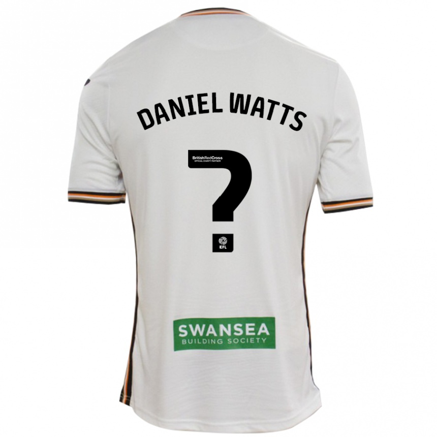 Gyermek Labdarúgás Daniel Watts #0 Fehér Hazai Jersey 2024/25 Mez Póló Ing