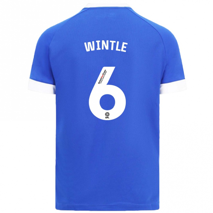 Gyermek Labdarúgás Ryan Wintle #6 Égszínkék Hazai Jersey 2024/25 Mez Póló Ing