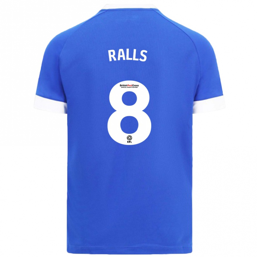 Gyermek Labdarúgás Joe Ralls #8 Égszínkék Hazai Jersey 2024/25 Mez Póló Ing