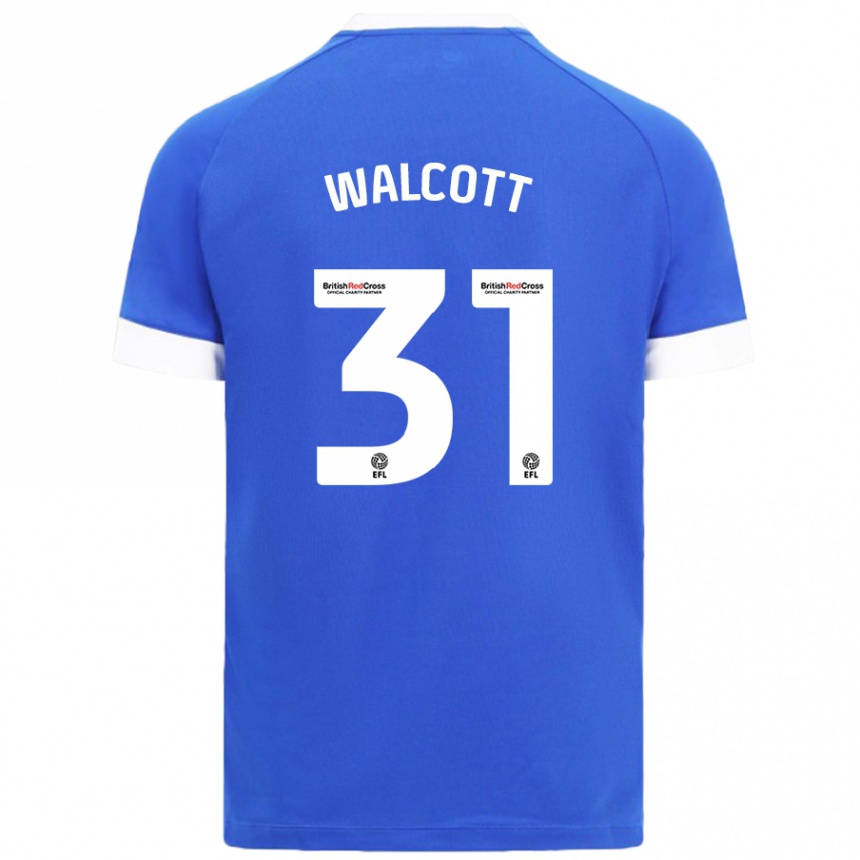 Gyermek Labdarúgás Malachi Fagan Walcott #31 Égszínkék Hazai Jersey 2024/25 Mez Póló Ing