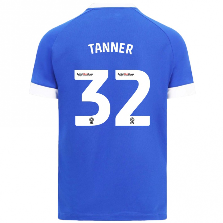 Gyermek Labdarúgás Ollie Tanner #32 Égszínkék Hazai Jersey 2024/25 Mez Póló Ing