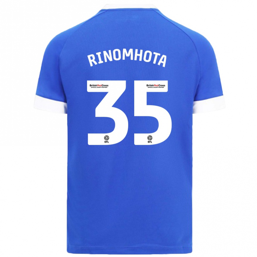 Gyermek Labdarúgás Andy Rinomhota #35 Égszínkék Hazai Jersey 2024/25 Mez Póló Ing