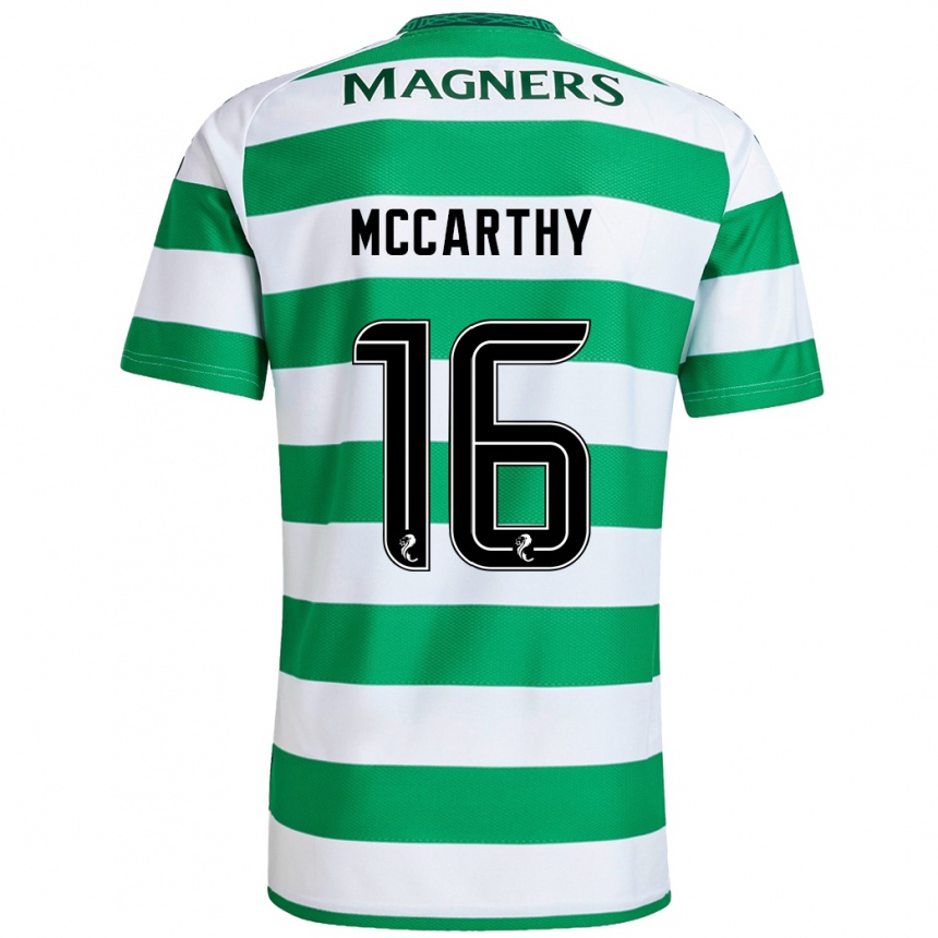 Gyermek Labdarúgás James Mccarthy #16 Zöld Fehér Hazai Jersey 2024/25 Mez Póló Ing