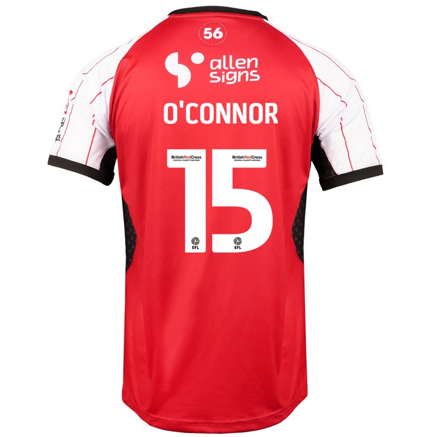 Gyermek Labdarúgás Paudie O'connor #15 Fehér Hazai Jersey 2024/25 Mez Póló Ing