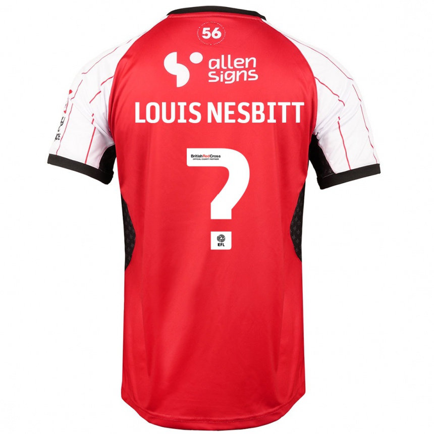 Gyermek Labdarúgás Louis Nesbitt #0 Fehér Hazai Jersey 2024/25 Mez Póló Ing