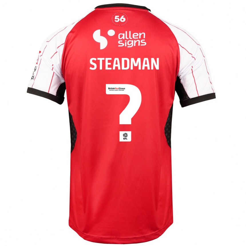 Gyermek Labdarúgás Jodie Steadman #0 Fehér Hazai Jersey 2024/25 Mez Póló Ing