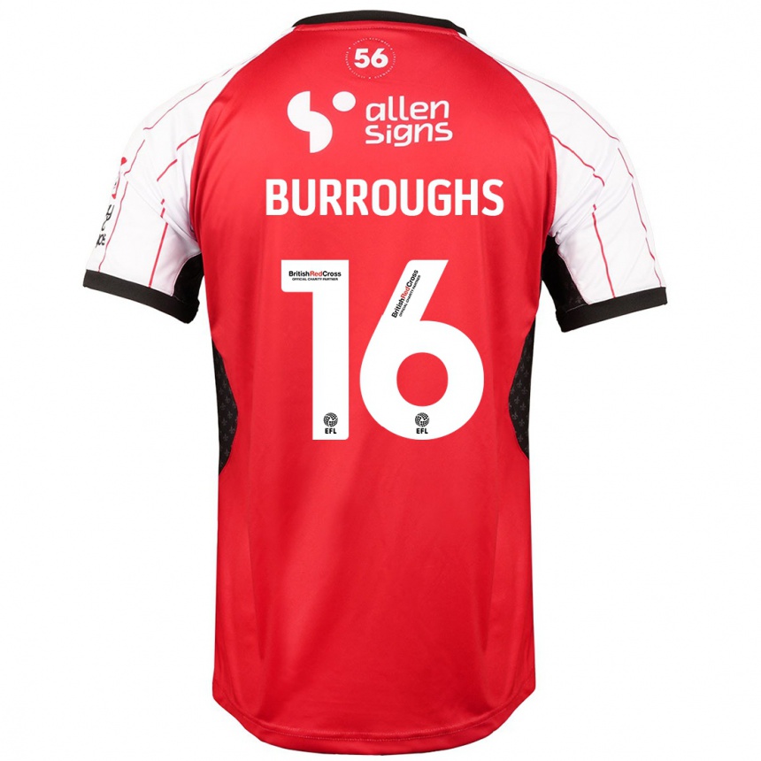 Gyermek Labdarúgás Jack Burroughs #16 Fehér Hazai Jersey 2024/25 Mez Póló Ing