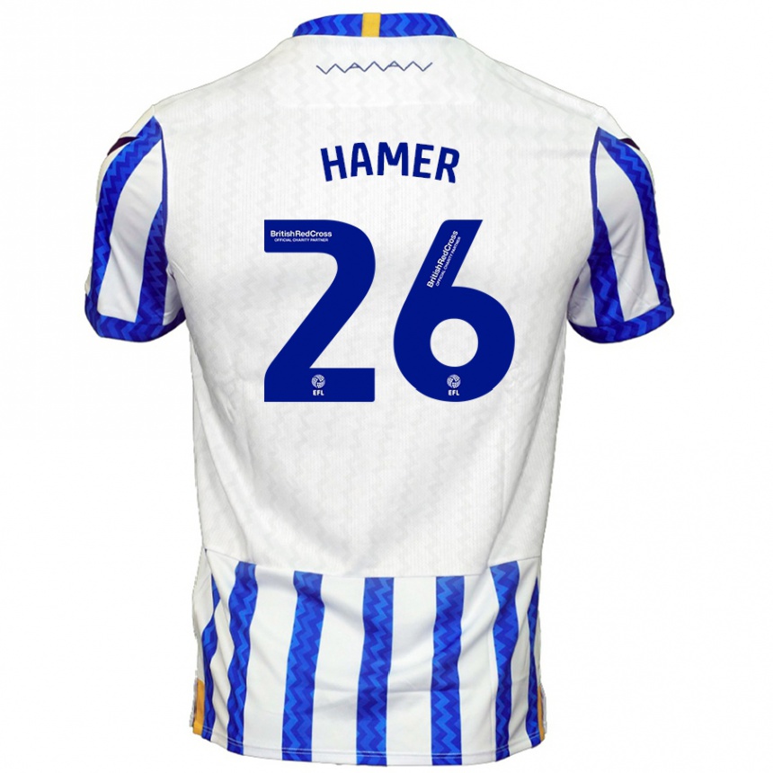 Gyermek Labdarúgás Ben Hamer #26 Kék Fehér Hazai Jersey 2024/25 Mez Póló Ing