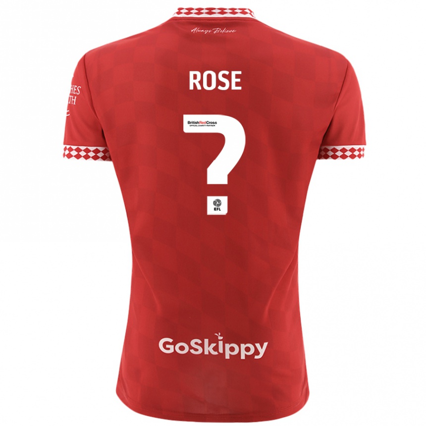 Gyermek Labdarúgás Marley Rose #0 Piros Hazai Jersey 2024/25 Mez Póló Ing