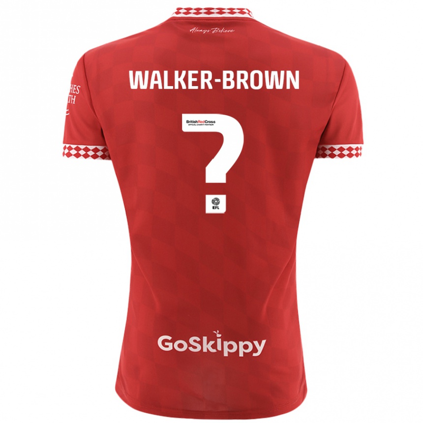 Gyermek Labdarúgás Rushon Walker-Brown #0 Piros Hazai Jersey 2024/25 Mez Póló Ing