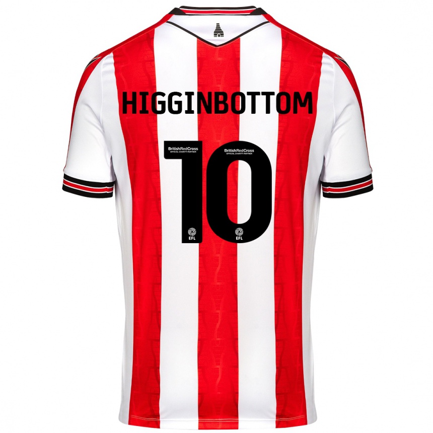 Gyermek Labdarúgás Alice Higginbottom #10 Piros Fehér Hazai Jersey 2024/25 Mez Póló Ing