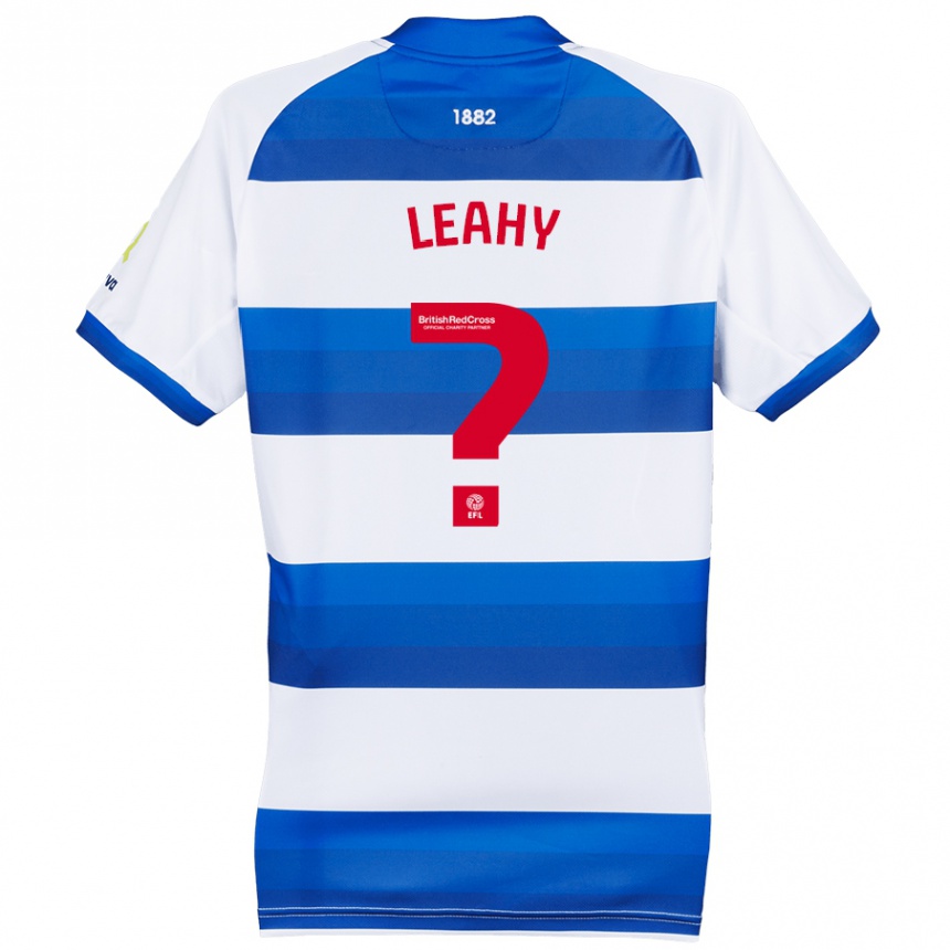 Gyermek Labdarúgás Jake Leahy #0 Fehér Kék Hazai Jersey 2024/25 Mez Póló Ing