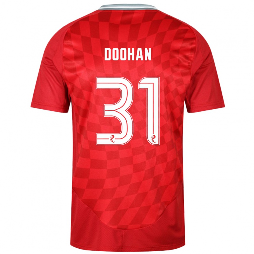 Gyermek Labdarúgás Ross Doohan #31 Piros Hazai Jersey 2024/25 Mez Póló Ing