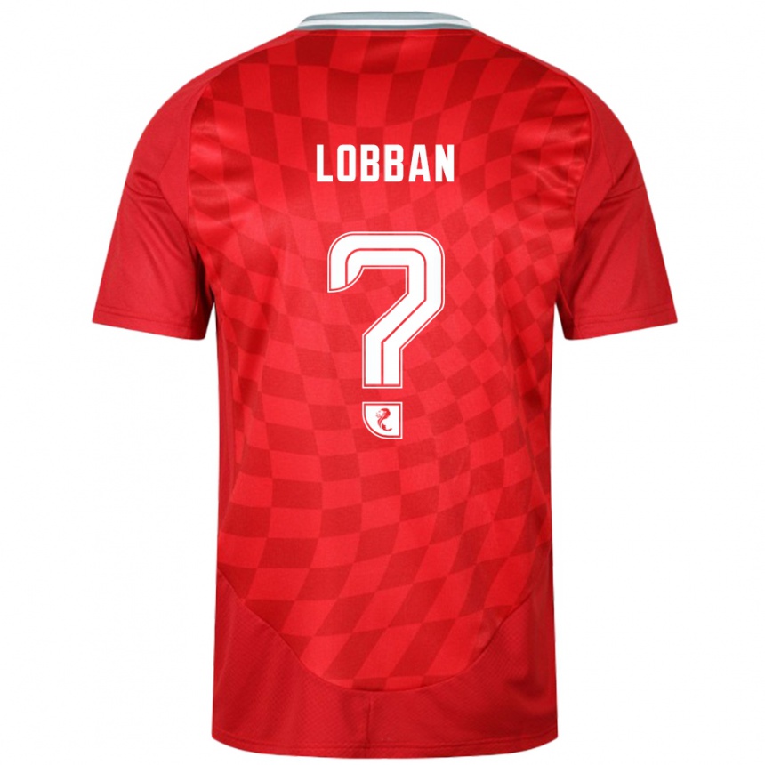 Gyermek Labdarúgás Dylan Lobban #0 Piros Hazai Jersey 2024/25 Mez Póló Ing