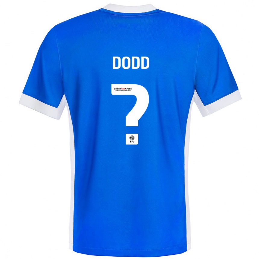 Gyermek Labdarúgás Taylor Dodd #0 Kék Fehér Hazai Jersey 2024/25 Mez Póló Ing