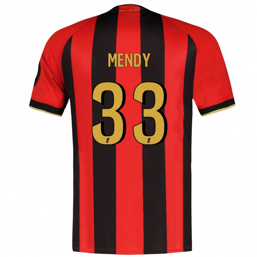 Gyermek Labdarúgás Antoine Mendy #33 Piros Fekete Hazai Jersey 2024/25 Mez Póló Ing